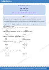 Đề thi học kì 1 Toán 8 - Đề số 5 - Cánh diều